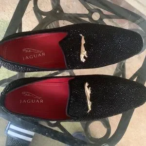 Men\'s Black Jaguar Rhinestone Loafers RARE Jaguar | Shoes | Jaguar Shoe | Poshmark main image 3